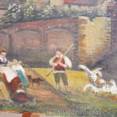 Olej na płycie  80 x 60 cm. podpisany J.Müller 1943r.