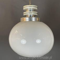 Żyrandol KULA, lampa szklana, sufitowa, antyczna
