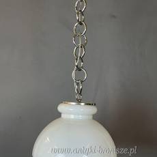 Żyrandol KULA, lampa szklana, sufitowa, antyczna