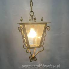 Żyrandol KULA, lampa szklana, sufitowa, antyczna