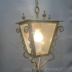 Żyrandol KULA, lampa szklana, sufitowa, antyczna