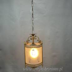 Żyrandol KULA, lampa szklana, sufitowa, antyczna