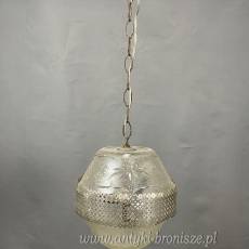 Żyrandol KULA, lampa szklana, sufitowa, antyczna