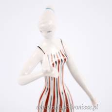 New Look Kobieta z ptakiem Drasche Węgry lata 60te  wys. 23cm