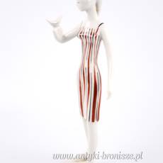 New Look Kobieta z ptakiem Drasche Węgry lata 60te  wys. 23cm