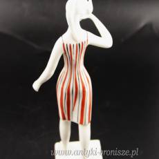 New Look Kobieta z ptakiem Drasche Węgry lata 60te  wys. 23cm