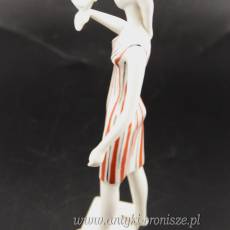 New Look Kobieta z ptakiem Drasche Węgry lata 60te  wys. 23cm