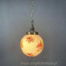 Żyrandol KULA, lampa szklana, sufitowa, antyczna
