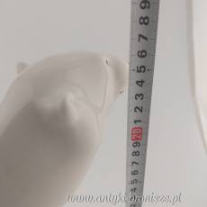 Figura porcelanowa niedźwiedzia Rosja Łomonosow lata 60.XXw
