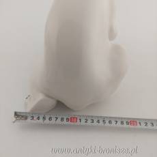 Figura porcelanowa niedźwiedzia Rosja Łomonosow lata 60.XXw