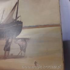 OKAZJA-WYPRZEDAZ !  ONP - "Kutry rybackie", podpisany BERCK GODART i datowany 1917 - poz.5777
