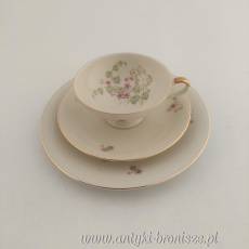 Filiżanka porcelanowa (trio) Niemcy Bawaria Rehau Hertel, Jacob&Co. 1967-1969r