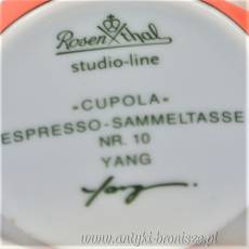 Filiżanka espresso Rosenthal Cupola nr.10 Michael Yang design z II połowy XXw