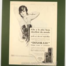 Reklama Crème rosée et parfuméeArnold Dixorase.Paryż 1926r