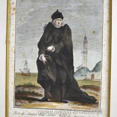 Theodoro Viero miedzioryt kolorowany “Strój Senatora” Wenecja 1787r