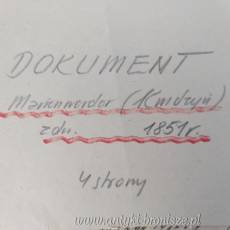 Stary dokument  z Gdańska w języku niemieckim z 1824r