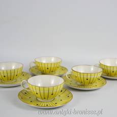 5 Filiżanek espresso Wallendorf Niemcy pikasy lata 60te