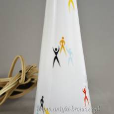 New look lampa stołowa porcelana Hollohaza pikasy lata 60te