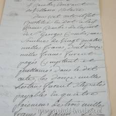 Francuski dokument notarialny z 1806r z pieczęciami i znakiem wodnym