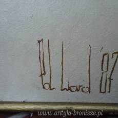 OND Obraz Pol Liard (1942-) Szkola belgijska: "Stan duszy". Podpisany i datowany: Pol Liard 87