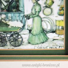 Obrazek Vintage „Sklep z zabawkami” w 3D Anton Pieck Holandia poł XXw