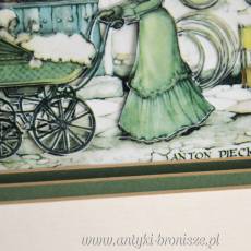 Obrazek Vintage „Sklep z zabawkami” w 3D Anton Pieck Holandia poł XXw