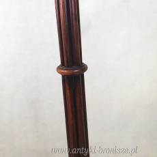 Lampa podłogowa drewniana mahoń Anglia lata 20te  188cm