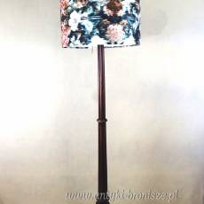 Lampa podłogowa drewniana mahoń Anglia lata 20te  188cm