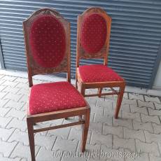 Krzesło bordo tapicerka