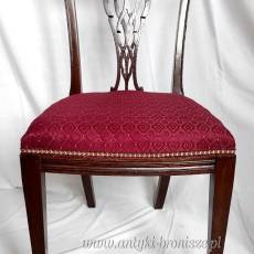 Krzesła dębowe, Anglia, II połowa XIX w