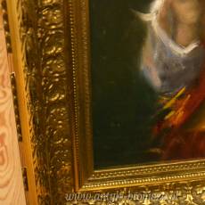 Dziewczynka ze świecą ( Cyganka) olej na płótnie w złotej ramie Gianni Fanti 66/76cm
