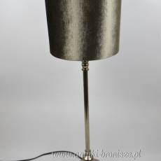 Lampa chromowana L&L Collections Holandia lata 80/90te abażur nowy wys.54/71cm