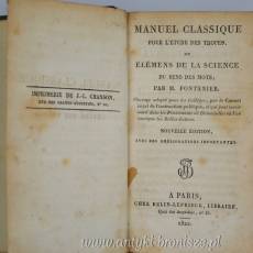 Manuel classique pour l'étude des tropes … Pierre Fontanie Paryż 1822r.