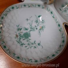 Patera aperitif (zielen) z porcelany Limoges - poz. 3643