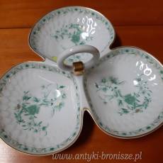 Patera aperitif (zielen) z porcelany Limoges - poz. 3643