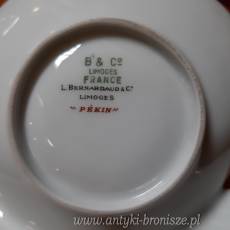 Patera aperitif (zielen) z porcelany Limoges - poz. 3643