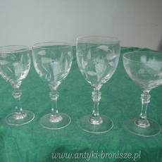 Kieliszki do wina bialego, czerwonego, wody, likierow