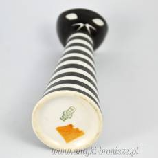 Wazonik kot sygnowany Zsolnay dekoracja a'la picasso porcelana węgierska lata 60-te