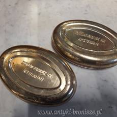 Pudelka "TOKLAT-crée pastilles" - z dekoracja "caméa" na wieczku-2 szt.- poz. 4276