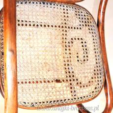Fotel gięty bujak Thonet ok.1900r. po renowacji drewna