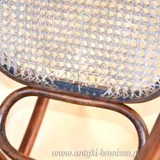 Fotel gięty bujak Thonet ok.1900r. po renowacji drewna
