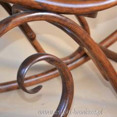 Fotel gięty bujak Thonet ok.1900r. po renowacji drewna
