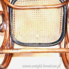 Fotel gięty bujak Thonet ok.1900r. po renowacji drewna