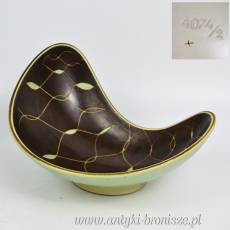 New Look miska czarno biała nr. 4074/2 Ceramika Steuler lata 1950/62
