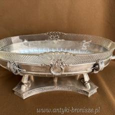 ŻARDYNIERA - Koch&Bergfeld SREBRO kryształ BREMMEN 2610g