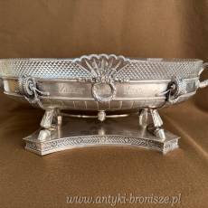 ŻARDYNIERA - Koch&Bergfeld SREBRO kryształ BREMMEN 2610g