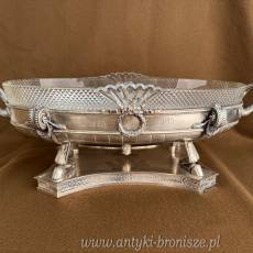 ŻARDYNIERA - Koch&Bergfeld SREBRO kryształ BREMMEN 2610g