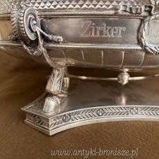 ŻARDYNIERA - Koch&Bergfeld SREBRO kryształ BREMMEN 2610g