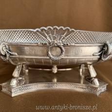 ŻARDYNIERA - Koch&Bergfeld SREBRO kryształ BREMMEN 2610g