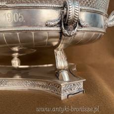 ŻARDYNIERA - Koch&Bergfeld SREBRO kryształ BREMMEN 2610g